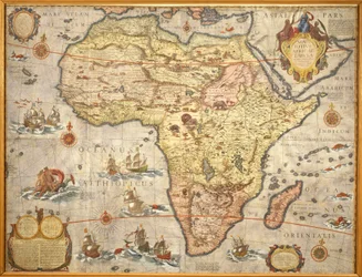 Mapa Afryki w 1686 roku autorstwa Joana Blaeu