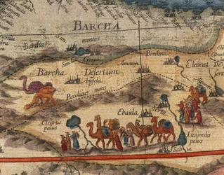 Mapa Afryki z 1686 roku autorstwa Joana Blaeu, szczegóły