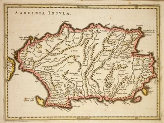 Mapa regionu Sardynii, Joan Blaeu