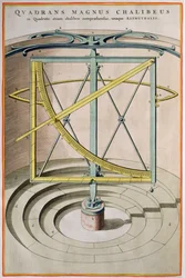 Quadrans Magnus Chalibeus strona z Atlas Major, 1662