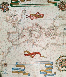 Mapa Europy i wybrzeży Afryki Północnej, 1587