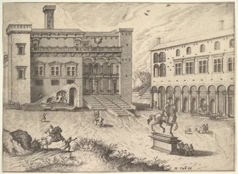 Widok Campidoglio na Kapitolu, z cyklu Operum antiquorum romanorum, 1562