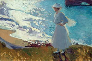 María na plaży w Biarritz, czyli Pod światło