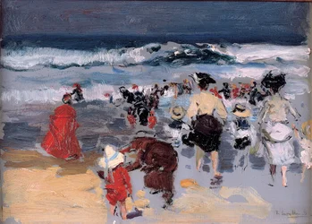 Plaża w Biarritz, 1906