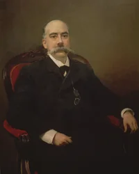 Portret Emilio Castelar y Ripoll, hiszpańskiego męża stanu, mówcy i pisarza