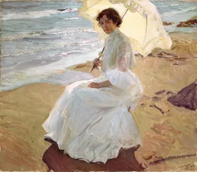 Clotilde na plaży, 1904