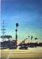 San Fernando Valley 10, ok. 2012 (akryl na panelu)
