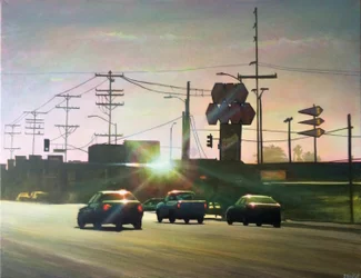 San Fernando Valley 4, ok. 2012 (akryl na panelu)