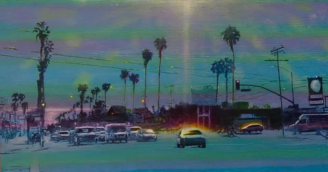 San Fernando Valley 7, ok. 2024 (akryl na panelu)
