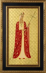 Święta Helena, 2014 (tempera jajowa i 24-karatowe złoto na drewnie)
