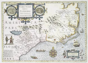 Nowy opis prowincji Virginia i Floryda w Ameryce, 1636