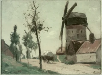 Ulica z wiatrakiem