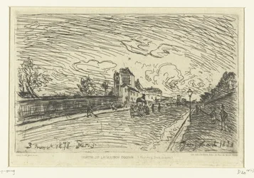 Wyjście ze szpitala Cochin (Faubourg Saint-Jacques, Paryż) Sortie de la Maison Cochin (Faubourg Saint-Jacques) (tytuł na obiekcie)