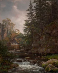 Lochmühle w dolinie Liebethal
