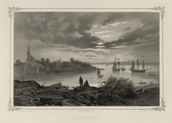 Ilustracja zaczerpnięta z książki Norway wyprodukowanej w Drawings by Asbjørnsen, P.Chr. i wydane przez Chr. Tønsberga (nr 1848)