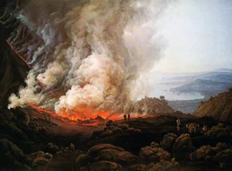 Wybuch Wezuwiusza w grudniu 1820 r.