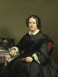 Wilhelmina Margaretha van den Bosch (1807-74). Żona Gerarda Johana Lost van Themaat