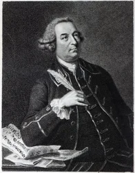 Portret Johna Christophera Smitha (1712-95), muzyka i autora Handel