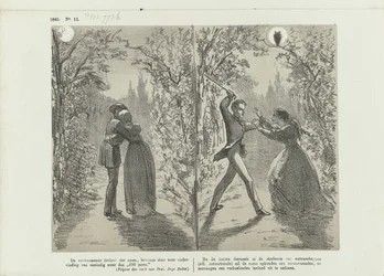 Komiks o wpływie księżyca, 1865