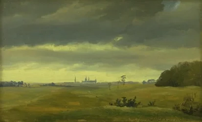 Widok na Frederiksborg z Hestehaven