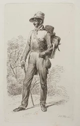 Johann Jacob Kirchner na pieszej wędrówce