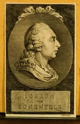 Joseph von Sonnenfels, profesor nauk politycznych na Uniwersytecie Wiedeńskim ... (rycina)