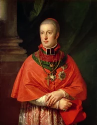 Rudolf Habsburg, arcyksiążę austriacki (1788-1831), najmłodszy syn Leopolda II (1747-93), w szatach kardynała