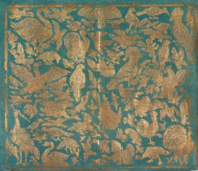Papier brokatowy z wizerunkami ptaków, ok. 1900 r. 1790.