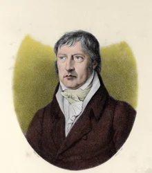 Portret Georga Wilhema Friedricha Hegla (1770 - 1831), niemieckiego filozofa