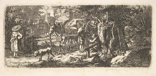 Jałmużna składana przez woźnicę, 1814 r.