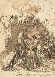 Młode dziewczyny przy fontannie, ok. 1790-99