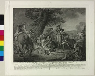 Śmierć margrabiego Kurta Christopha von Schwerin podczas bitwy pod Pragą w 1757 r.