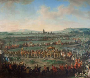 Wjazd cesarza Franciszka I Stefana i jego syna Józefa (II) do Frankfurtu 29 marca 1764 r.