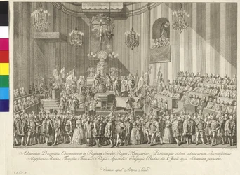 Koronacja cesarzowej Marii Teresy na królową Węgier 10 czerwca 1792 roku w Budapeszcie