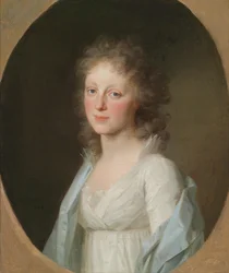 Johann Friedrich August Tischbein Portret pani Loder