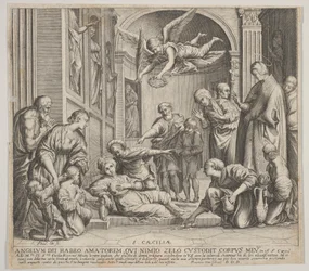 Śmierć św. Cecylii, ca. 1640-60.