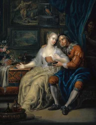 para z swatką, ok. 1750.