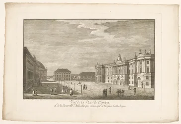 Widok na Bebelplatz w Berlinie z Alte Bibliothek i Starym Pałacem i Sint-Hedwigskathedraal Widok na Place de l