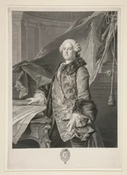 Portret Abla Francois Poissona de Vandi?res, markiza Marigny (1727-1781)