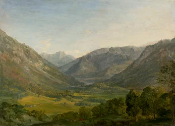 Dolina górska (obszar w pobliżu Ruhpolding)