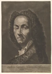 Portret Giovanniego Battisty Piazzetty, początek XVIII wieku.