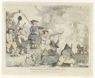 Próba Próba w Holandii 1787 (tytuł na obiekcie) Cztery angielskie karykatury o Patriotach w 1787 roku (tytuł serii)