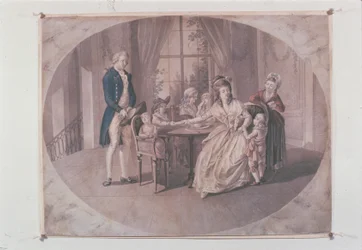 Ilustracja z „Sorrows of Young Werther” Goethego (kolor lito)