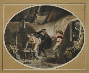 La Jument du compère Pierre według wiersza Jean de La Fontaine, 1800