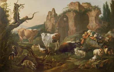 Zwierzęta gospodarskie w krajobrazie, 1685