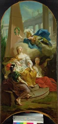 Alegoria przedstawiająca pomyślne rządy landgrafów Hessen-Kassel, 1764