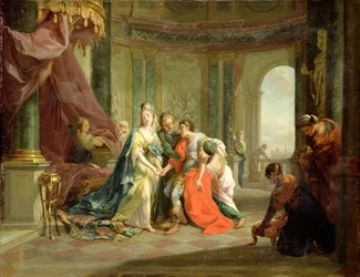 Antoni, śmiertelnie ranny, z Kleopatrą, ok. 1797-99