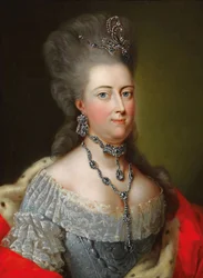 Portret margrabiny Filipin Brandenburg-Schwedt 1745-1800, Landgravine Hesji-Kassel.