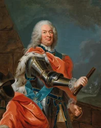 Portret Wilhelma VIII, landgrafa Hesji-Kassel 1682-1760.