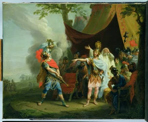 Achilles spiera się z Agamemnonem, 1776